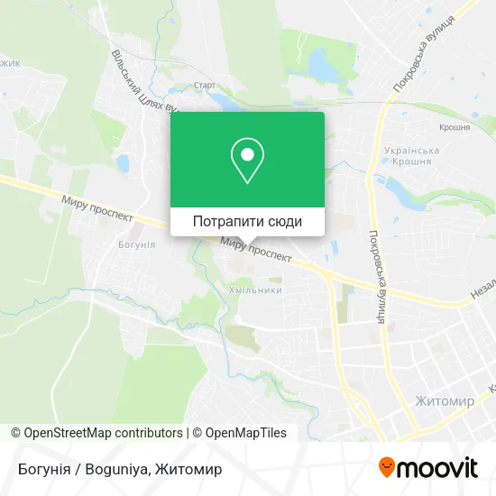 Карта Богунія / Boguniya