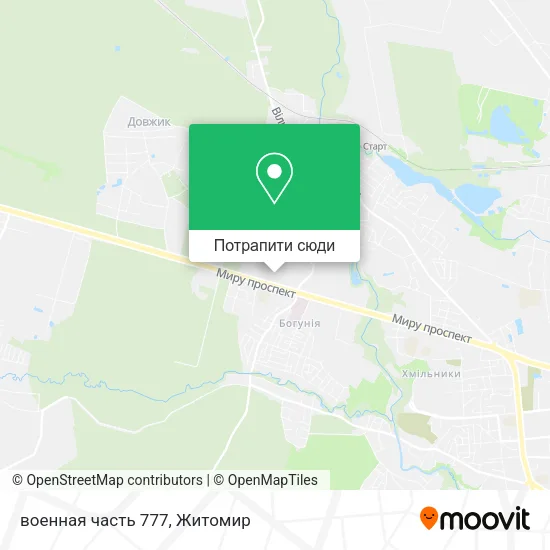 Карта военная часть 777