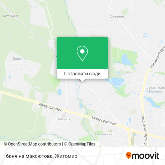 Карта баня на максютова