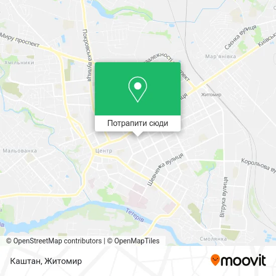 Карта Каштан