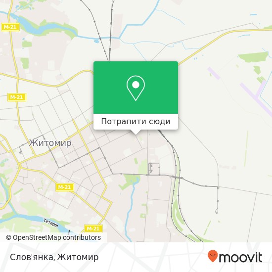 Карта Слов'янка, Івана Сльоти вулиця, 49 Житомир