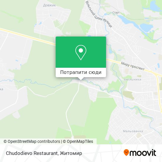 Карта Chudodievo Restaurant