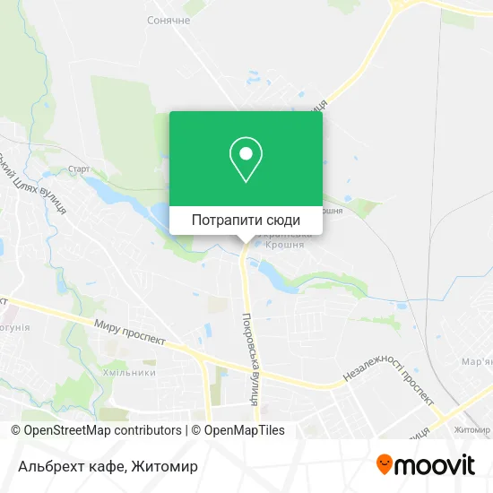 Карта Альбрехт кафе