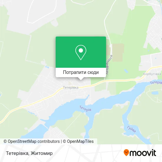 Карта Тетерівка