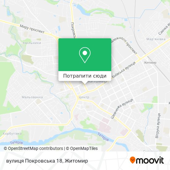 Карта вулиця Покровська 18