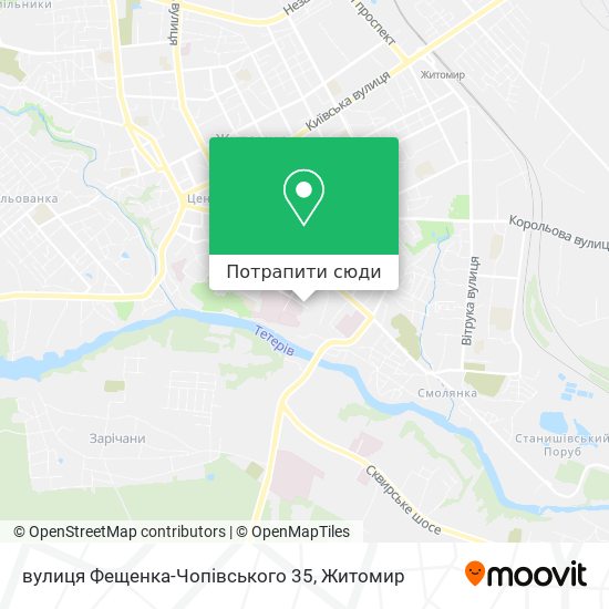 Карта вулиця Фещенка-Чопівського 35