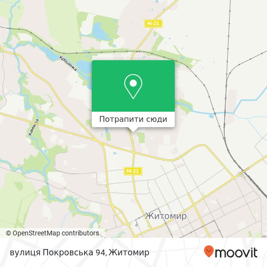 Карта вулиця Покровська 94