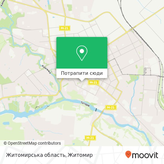 Карта Житомирська область