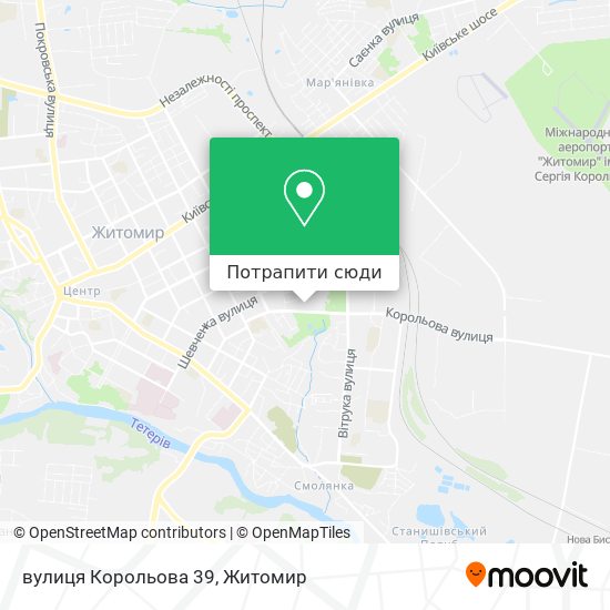 Карта вулиця Корольова 39