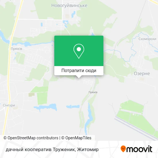 Карта дачный кооператив Труженик