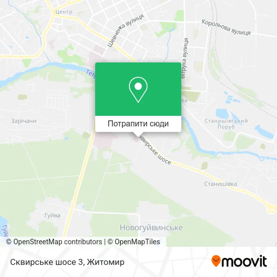 Карта Сквирське шосе 3