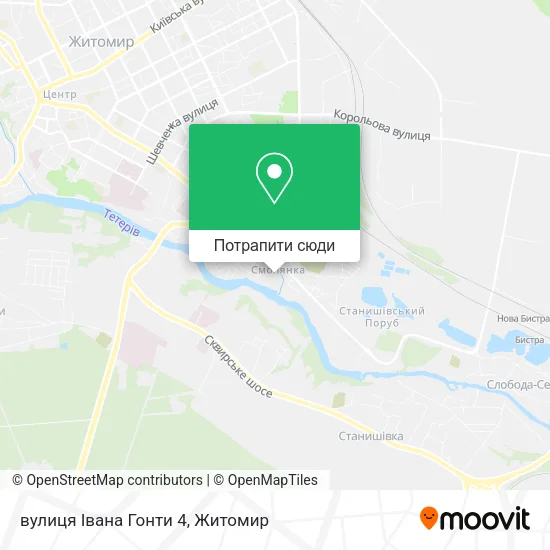 Карта вулиця Івана Гонти 4