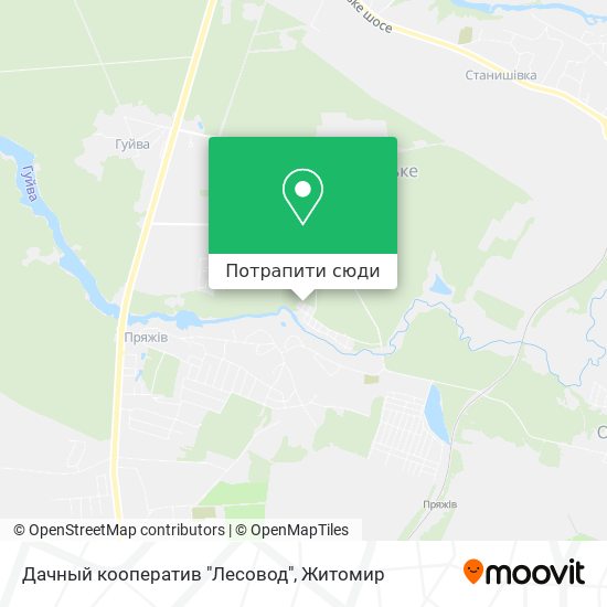 Карта Дачный кооператив "Лесовод"