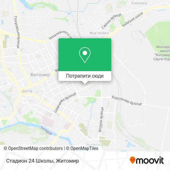 Карта Стадион 24 Школы