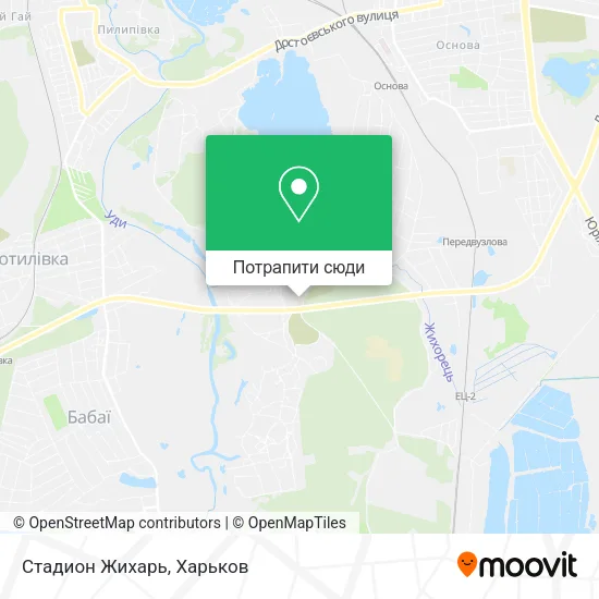 Карта Стадион Жихарь