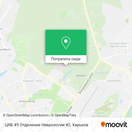 Карта ЦКБ #5 Отделение Неврологии #2