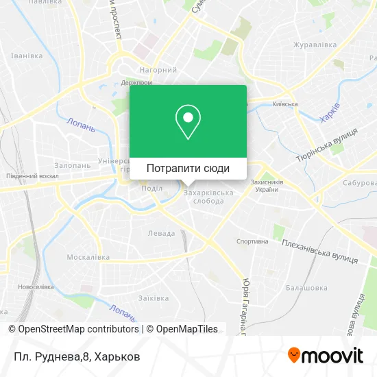 Карта Пл. Руднева,8