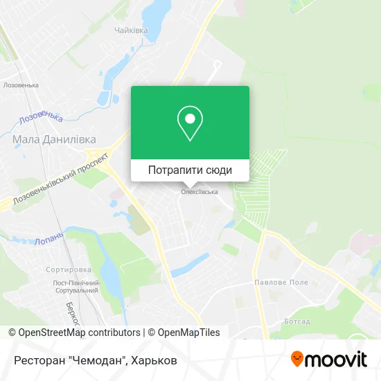 Карта Ресторан "Чемодан"