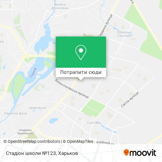 Карта Стадіон школи №123
