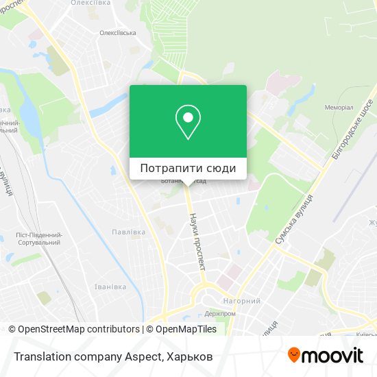 Карта Translation company Aspect