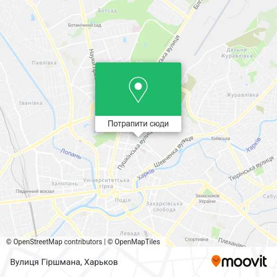Карта Вулиця Гіршмана