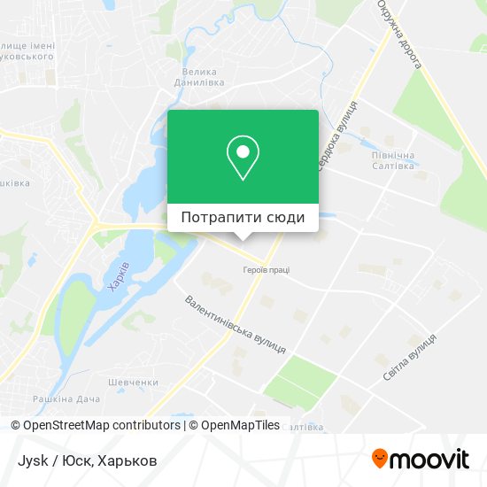 Карта Jysk / Юск