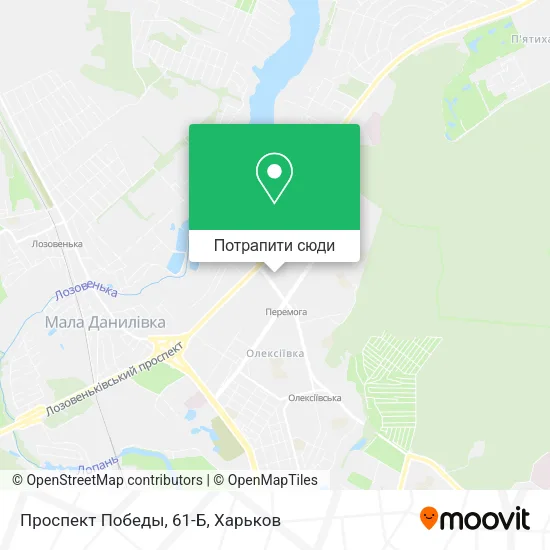 Карта Проспект Победы, 61-Б