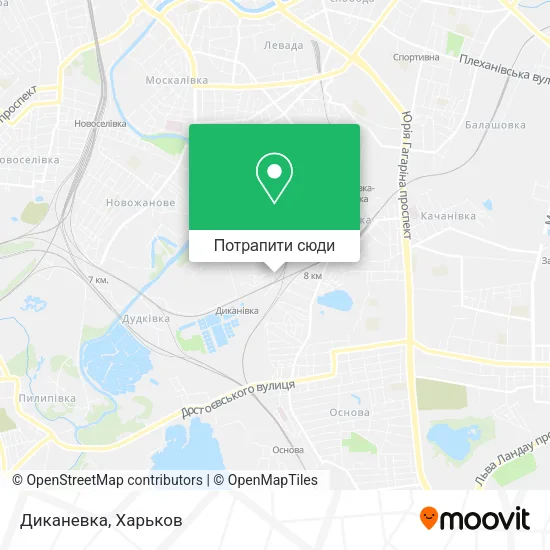 Карта Диканевка