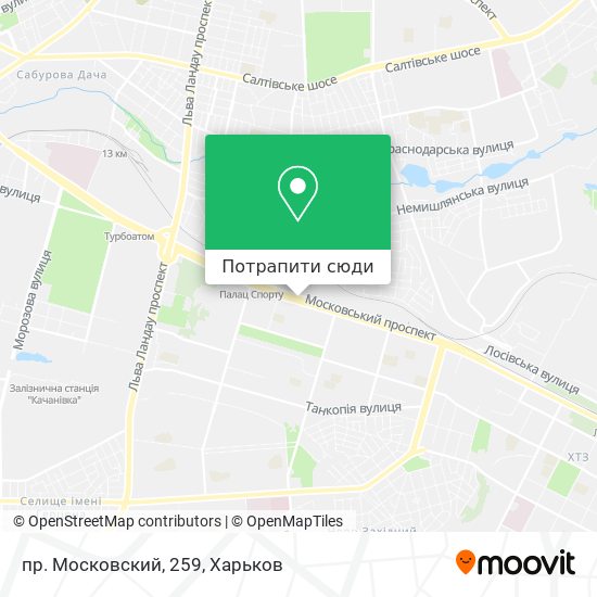 Карта пр. Московский, 259