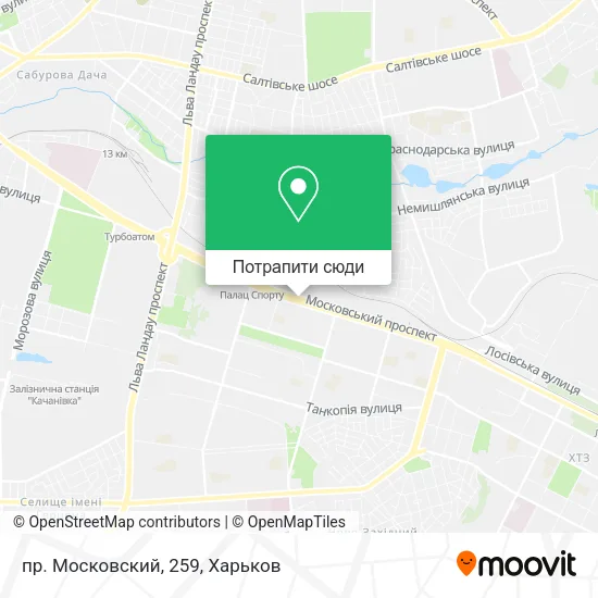Карта пр. Московский, 259