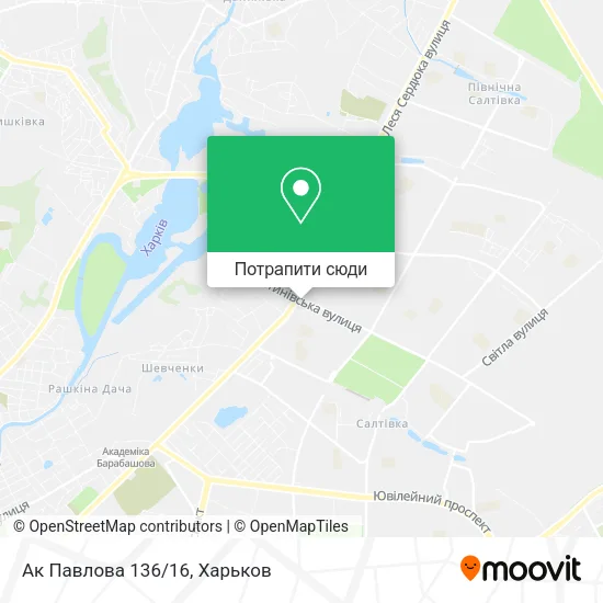 Карта Ак Павлова 136/16
