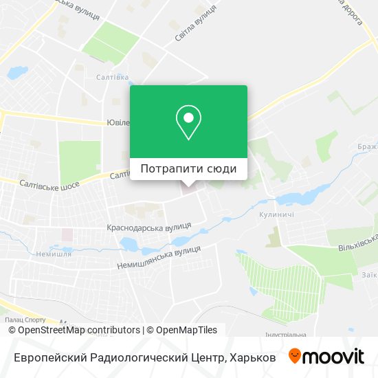 Карта Европейский Радиологический Центр