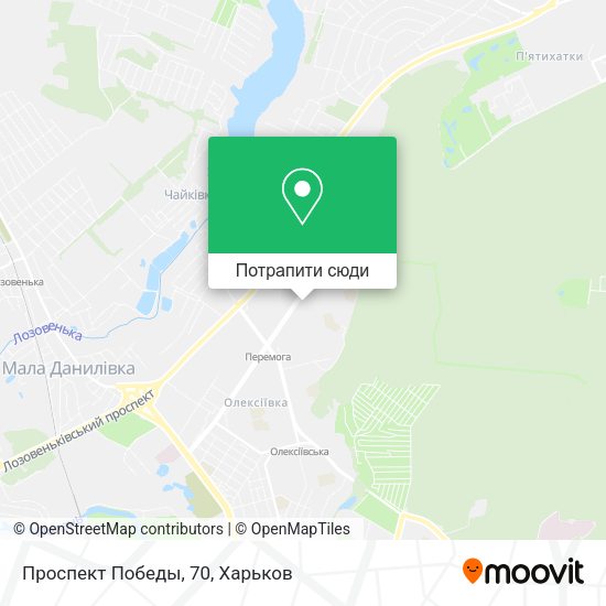 Карта Проспект Победы, 70
