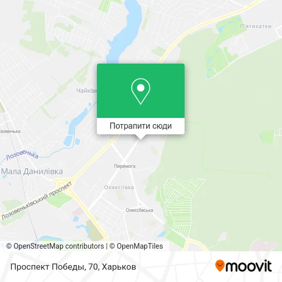Карта Проспект Победы, 70