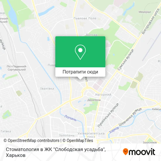 Карта Стоматология в ЖК "Слободская усадьба"