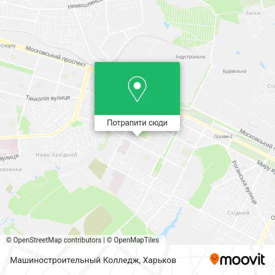 Карта Машиностроительный Колледж