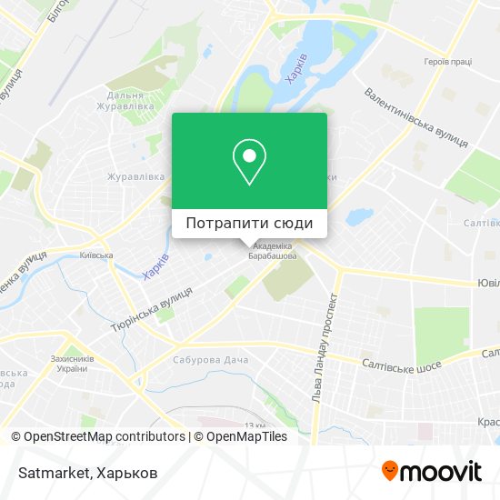 Карта Satmarket