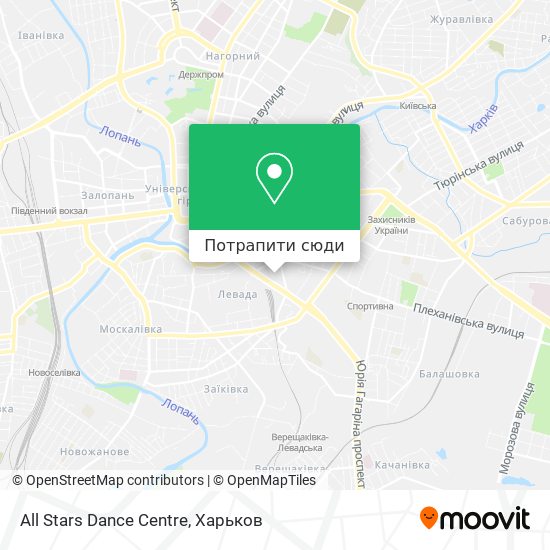 Карта All Stars Dance Centre