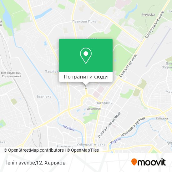 Карта lenin avenue,12