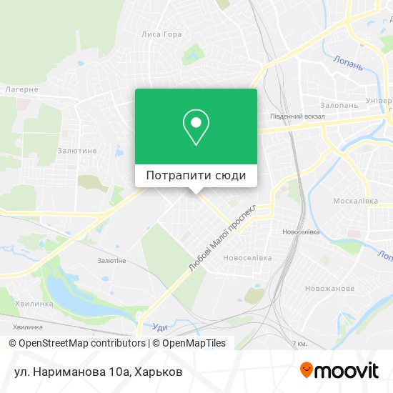 Карта ул. Нариманова 10а