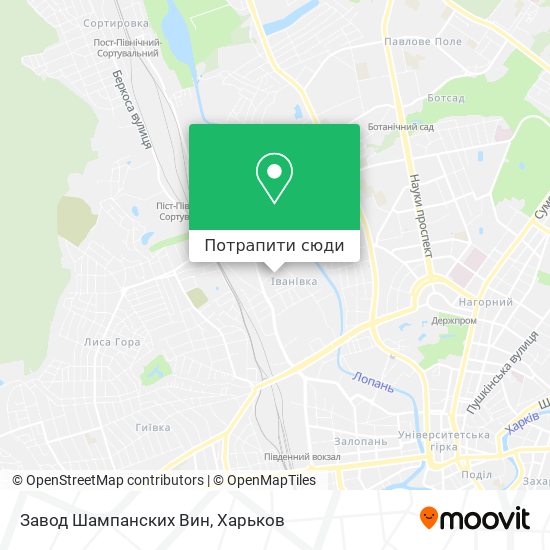 Карта Завод Шампанских Вин