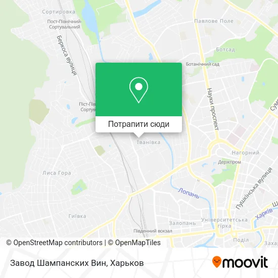 Карта Завод Шампанских Вин