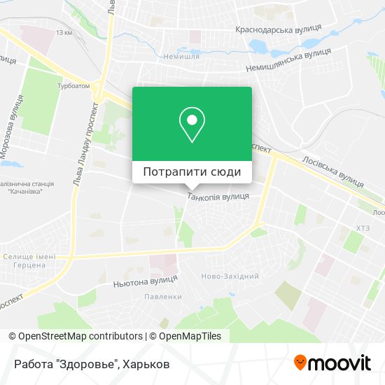 Карта Работа "Здоровье"