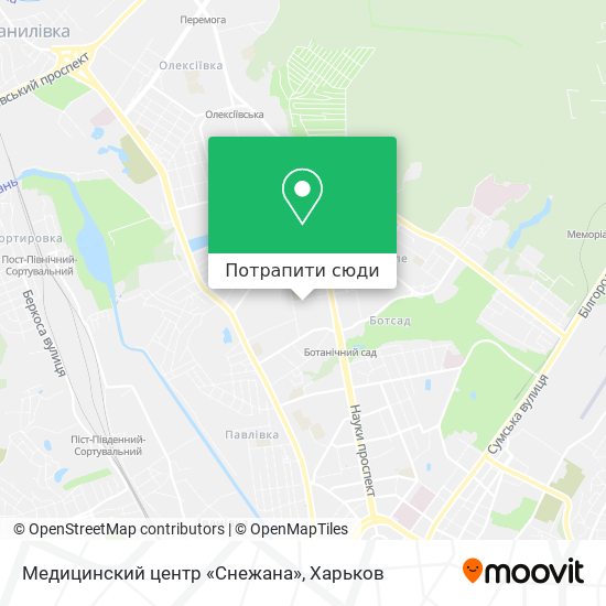 Карта Медицинский центр «Снежана»