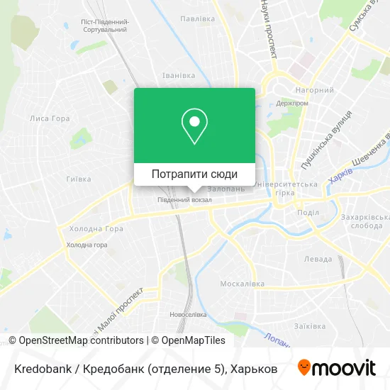Карта Kredobank / Кредобанк (отделение 5)
