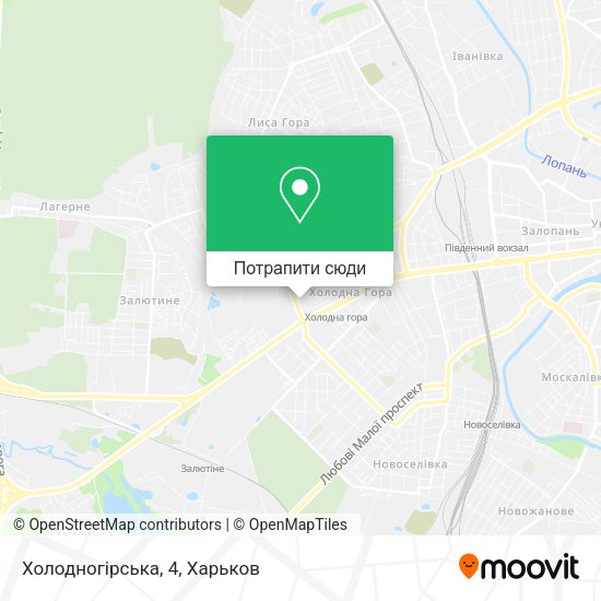 Карта Холодногірська, 4