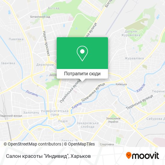 Карта Салон красоты "Индивид"