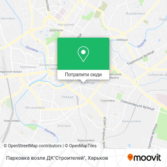 Карта Парковка возле ДК"Строителей"