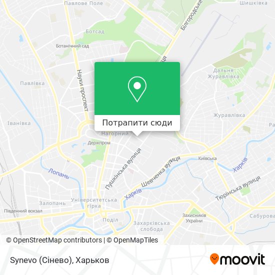 Карта Synevo (Сінево)