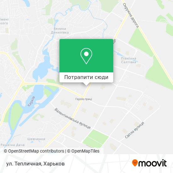 Карта ул. Тепличная